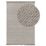 Benuta Alfombra de lana gris claro de 200x300 cm
