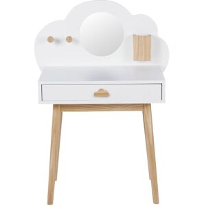 Maisons du Monde Cómoda infantil con 1 cajón de color blanco y natural