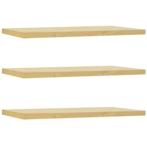 Decowood Pack 3 estanterías de madera maciza flotante olivo 200x3,2cm