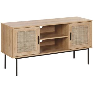 Beliani Mueble TV madera clara