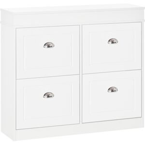 Homcom Mueble zapatero color blanco 98 x 24 x 83 cm