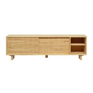 Naan Furniture Mueble de TV de madera maciza natural con mallorquina 150 cm