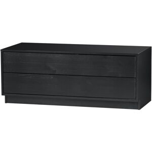 WOOOD Mueble de tv de de madera negra