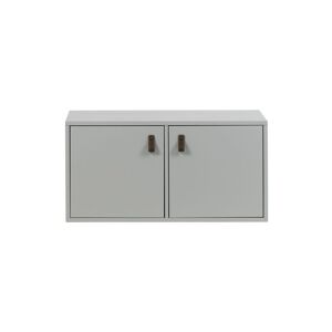 vtwonen Mueble con 2 puertas cerradas en metal gris