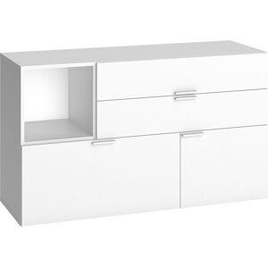 Calicosy Cómoda 3 cajones y 1 puerta l120 cm - blanco