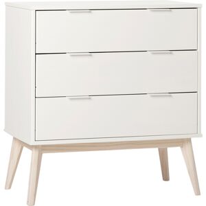 Klast Home Cómoda de madera blanco 80 x 83 cm