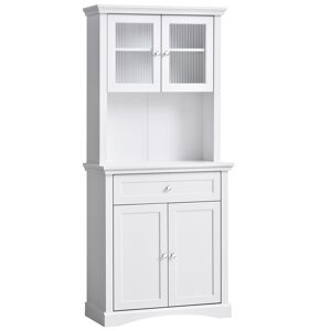 Homcom Alacena de cocina color blanco 79 x 40 x 180 cm