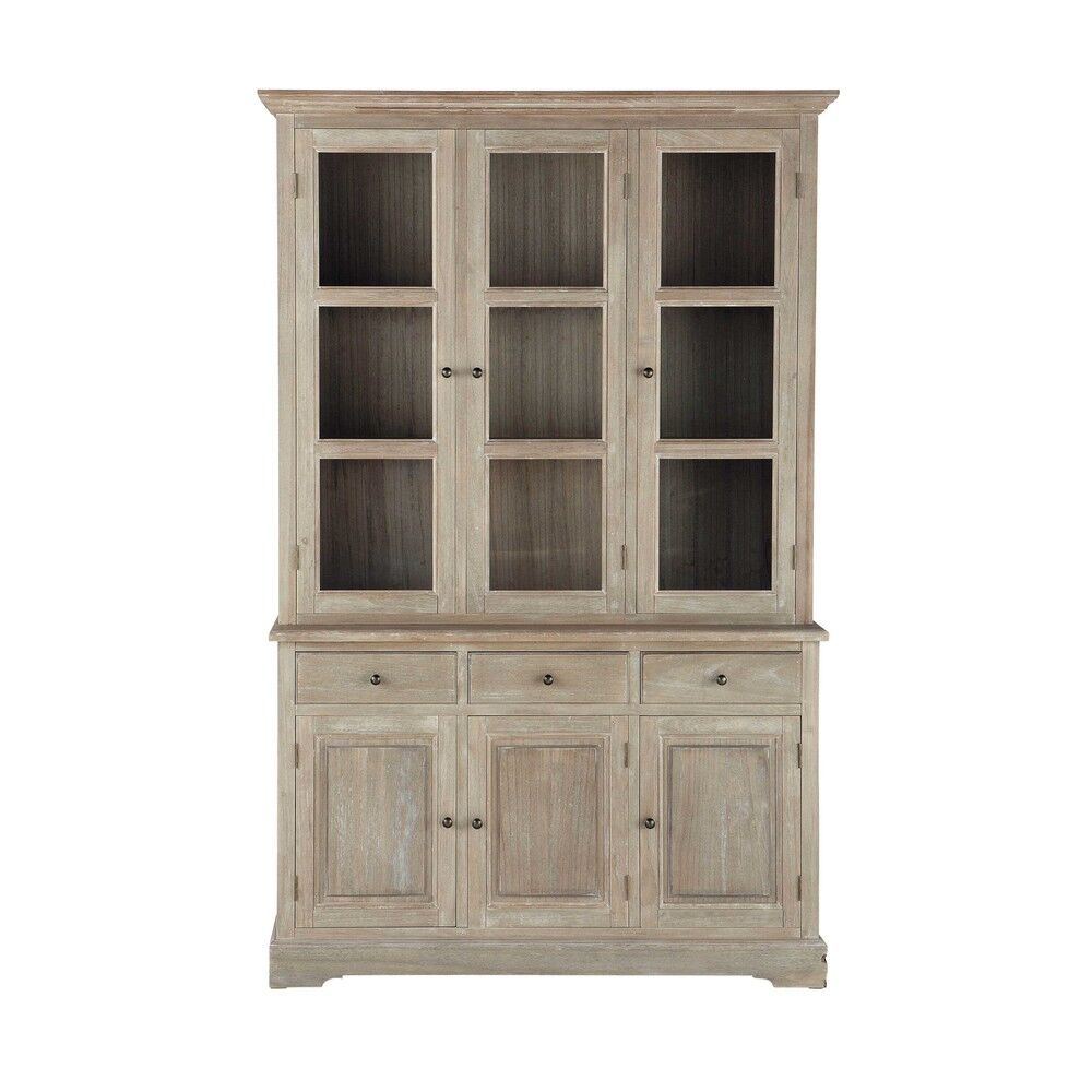 Maisons du Monde Alacena 6 puertas 3 cajones de paulownia