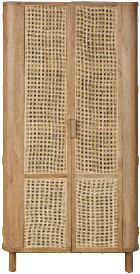 Maisons du Monde Armario con 2 puertas corredoras de madera de mango macizo