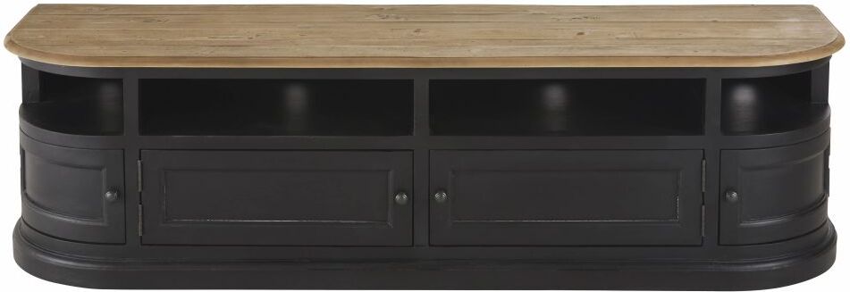 Maisons du Monde Mueble de TV bicolor con 4 puertas