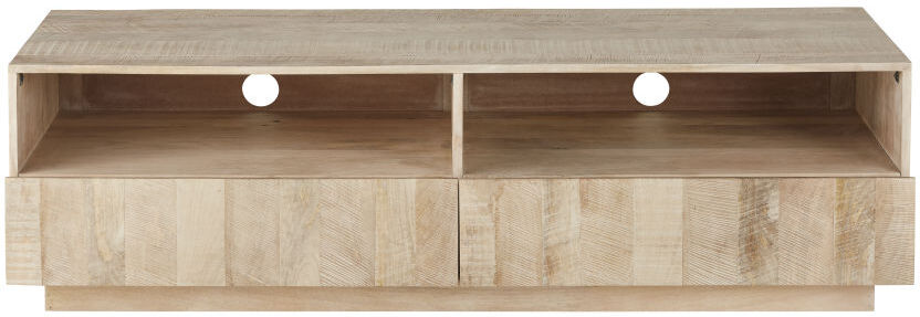 Maisons du Monde Mueble de TV con 2 cajones de acacia maciza