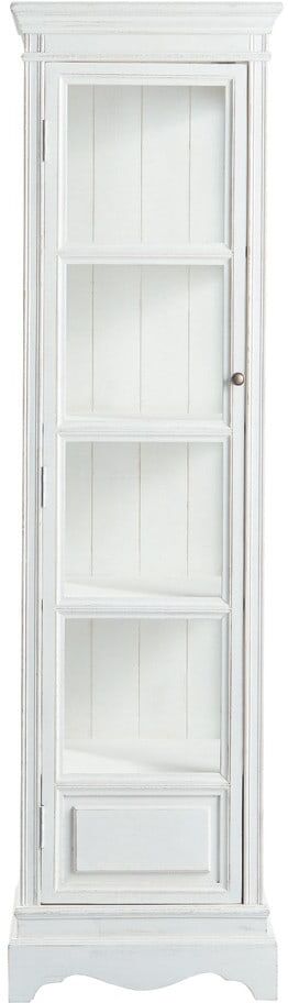 Maisons du Monde Vitrina de madera de paulonia blanca An. 49 cm