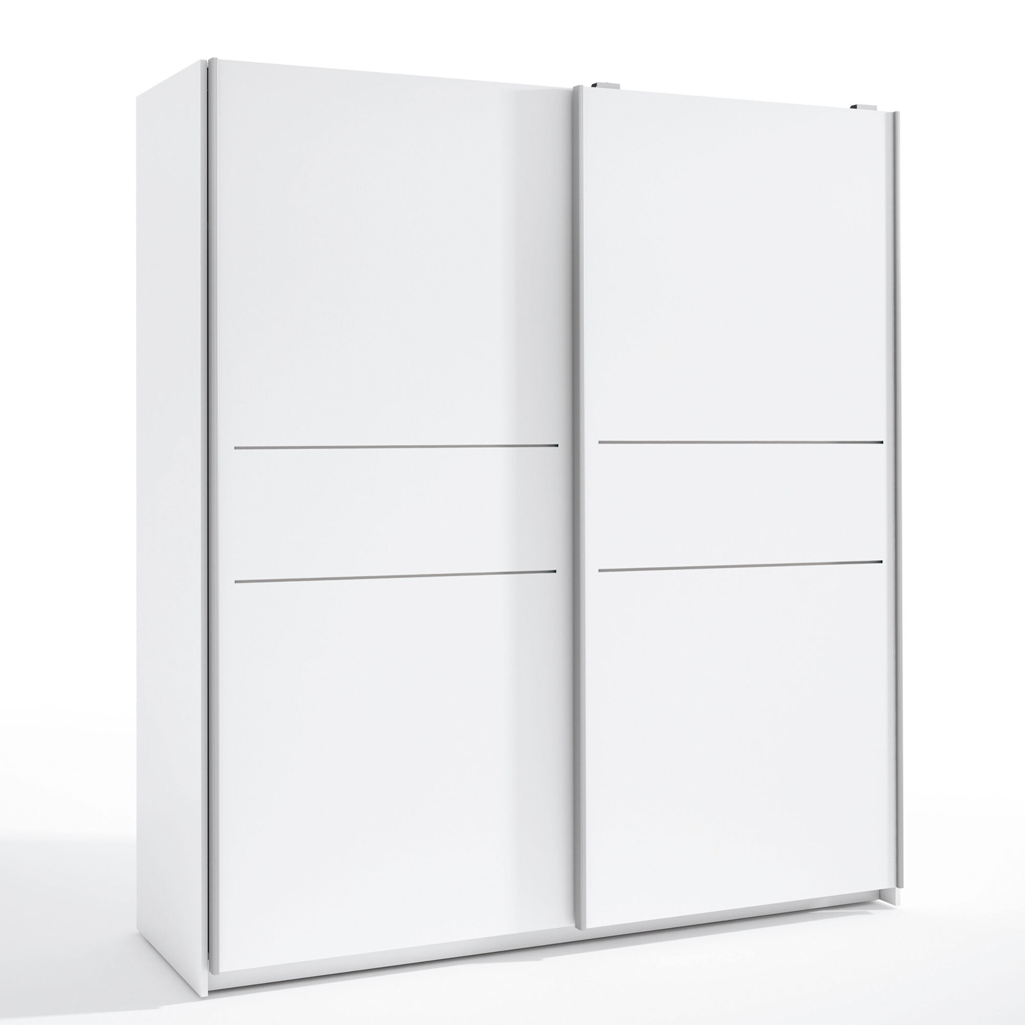 HOMN Armario ropero 2 puertas correderas color blanco, 181,5 ancho