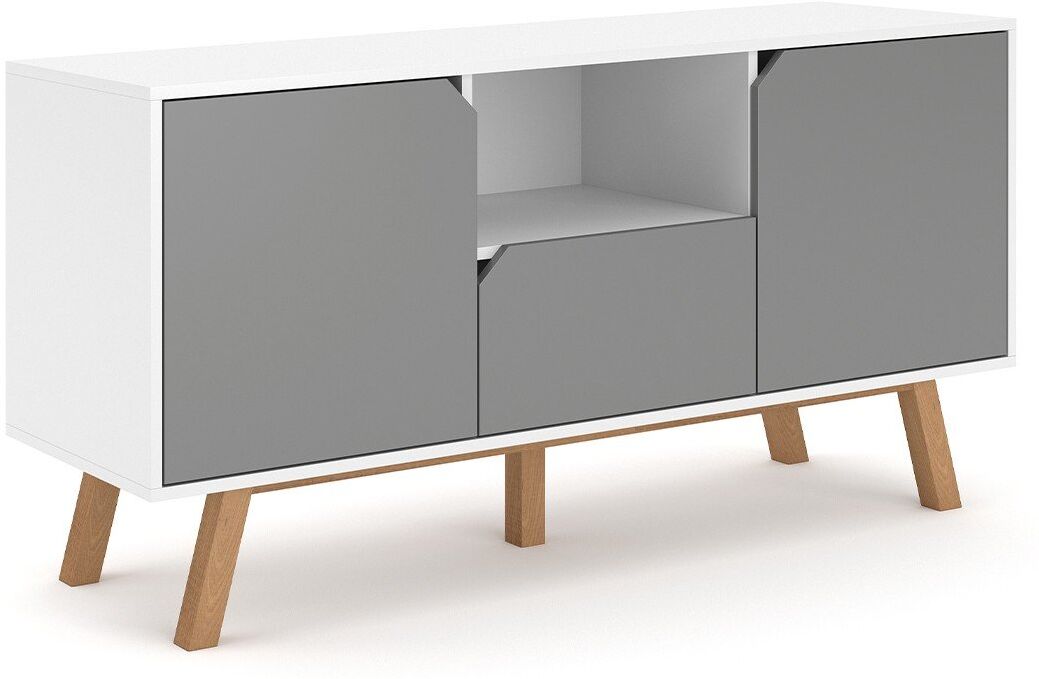 Calicosy Mueble de tv 2 puertas 1 cajón 1 balda 140 cm