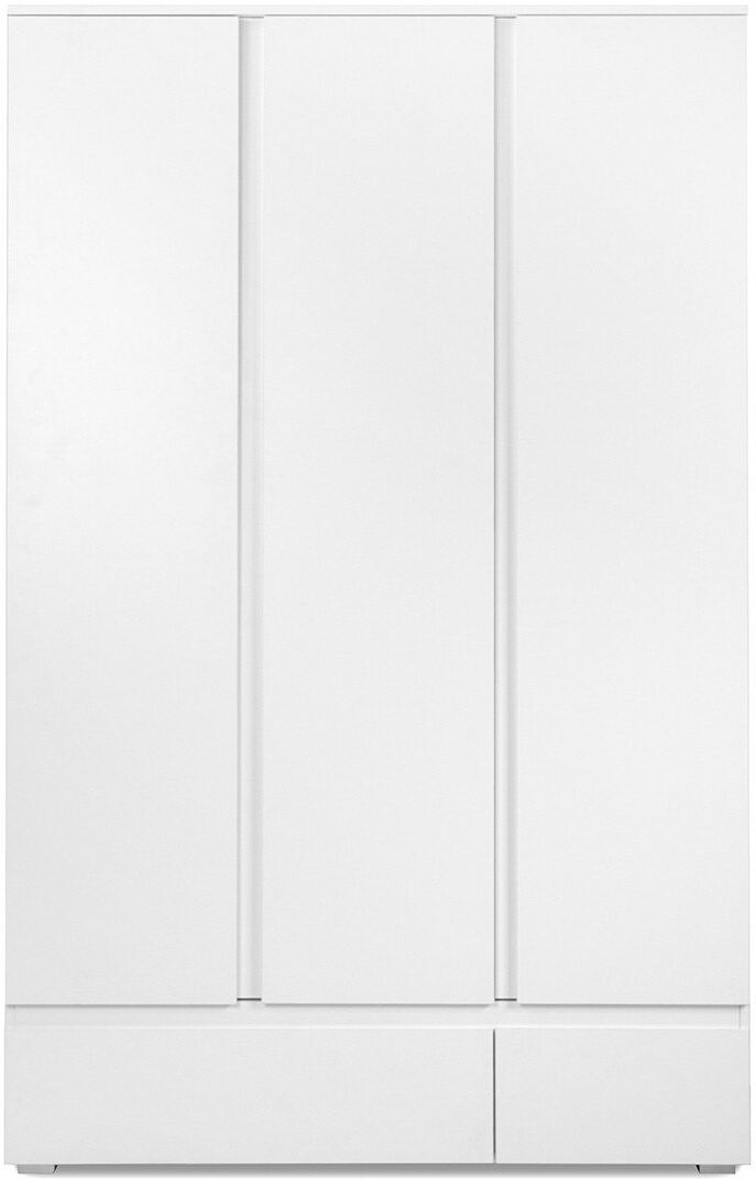 Calicosy Armario 3 puertas 2 cajones blancos - 120 x 191 x 55 cm