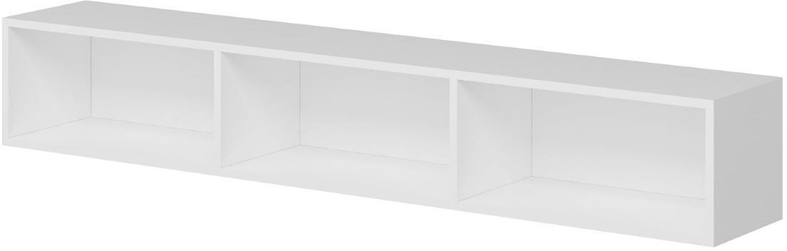 Calicosy Mueble tv suspendido 3 puertas blanco l180 cm