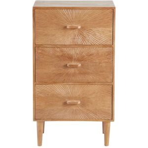 Maisons du Monde Cajonera pequeña marrón con 3 cajones Maisons du Monde Cajonera pequeña marrón con 3 cajones