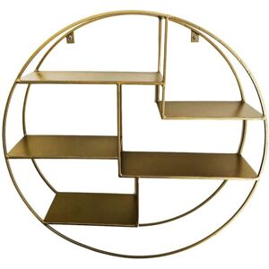 Decoclico Estantería dorada redondeada D61 cm Decoclico Estantería dorada redondeada D61 cm
