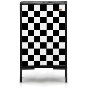 RNT by Really Nice Things Mesita de noche de MDF estampado DAMERO RNT by Really Nice Things Mesita de noche de MDF estampado DAMERO