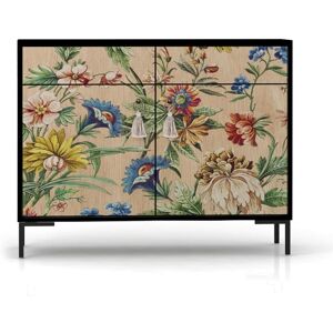 RNT by Really Nice Things Aparador MDF 2 puertas y 2 cajones estampado RNT by Really Nice Things Aparador MDF 2 puertas y 2 cajones estampado