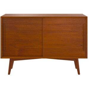 Rendez-Vous Déco Aparador pequeño con 2 puertas correderas en teca Rendez-Vous Déco Aparador pequeño con 2 puertas correderas en teca