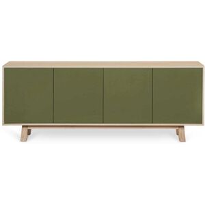 MON PETIT MEUBLE FRANCAIS Aparador bajo de 4 puertas l.200 cm, fresno MON PETIT MEUBLE FRANCAIS Aparador bajo de 4 puertas l.200 cm, fresno