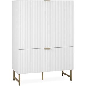 Mueble Alto Finori Edinburgh - Estructura de olas 3D - Blanco Mueble Alto Finori Edinburgh - Estructura de olas 3D - Blanco