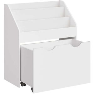 SONGMICS Estantería infantil de 29,5 x 62,5 x 70 cm de color blanco nube SONGMICS Estantería infantil de 29,5 x 62,5 x 70 cm de color blanco nube