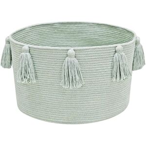 Lorena Canals Cesta decorativa, 25x40x40cm, salvia azul Lorena Canals Cesta decorativa, 25x40x40cm, salvia azul