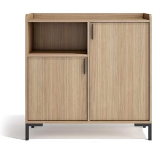 Herdasa Aparador entrada de melamina nogal claro 88x90x33 cm Herdasa Aparador entrada de melamina nogal claro 88x90x33 cm