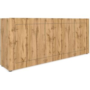 Itamoby Aparador 4 puertas 200x40x83,5 cm efecto madeira roble Itamoby Aparador 4 puertas 200x40x83,5 cm efecto madeira roble
