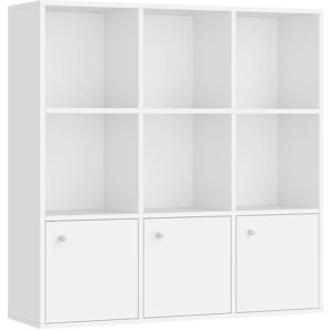 VASAGLE Estantería de 29 x 97,5 x 97,5 cm de color blanco nube VASAGLE Estantería de 29 x 97,5 x 97,5 cm de color blanco nube