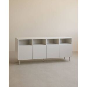 Decowood Aparador con 4 puertas lacado en tono arena 176x40cm Decowood Aparador con 4 puertas lacado en tono arena 176x40cm