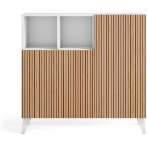 Herdasa Zapatero melamina blanco puertas impresas vallado roble 87x90x27 Herdasa Zapatero melamina blanco puertas impresas vallado roble 87x90x27