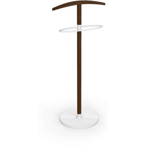 Herdasa Galán de noche de madera de haya y metal wengué y blanco 109x46x34 cm Herdasa Galán de noche de madera de haya y metal wengué y blanco 109x46x34 cm