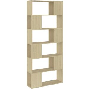 Maison Chic Estantería divisor de espacios madera marrón 80x24x186 cm Maison Chic Estantería divisor de espacios madera marrón 80x24x186 cm