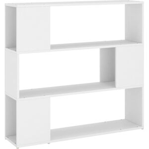 Maison Chic Estantería de libros/divisor de espacios madera blanco 100x24x94 cm Maison Chic Estantería de libros/divisor de espacios madera blanco 100x24x94 cm