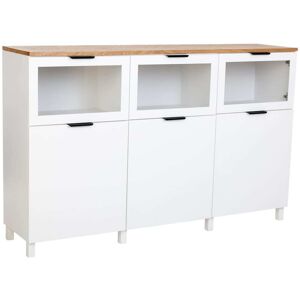 Wanderlust deco Aparador de madera blanco 180x42x114h cm Wanderlust deco Aparador de madera blanco 180x42x114h cm