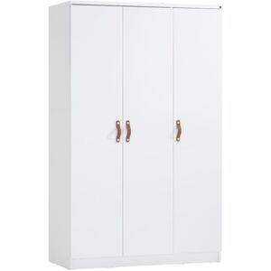 MueMue Armario 3 puertas blanco 204.1x127.7x53.2cm MueMue Armario 3 puertas blanco 204.1x127.7x53.2cm