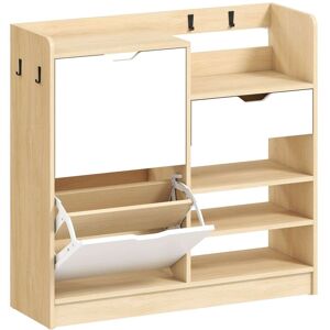 Homcom Zapatero estrecho 93x30x90 cm madera natural Homcom Zapatero estrecho 93x30x90 cm madera natural