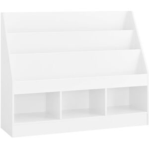 SoBuy Estantería infantil de tres estantes blanco 100x29.8x80cm SoBuy Estantería infantil de tres estantes blanco 100x29.8x80cm