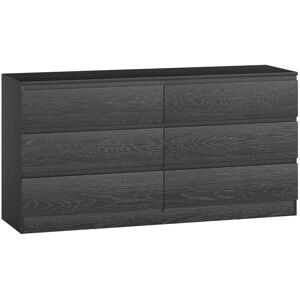 Homcom Cómoda para dormitorio 140x40x71 cm negro Homcom Cómoda para dormitorio 140x40x71 cm negro