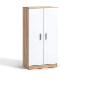 duehome Zapatero de 2 puertas 55x108 cm Roble Blanco Artik duehome Zapatero de 2 puertas 55x108 cm Roble Blanco Artik