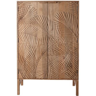Maisons du Monde Aparador bajo de mango macizo tallado de 90 cm Maisons du Monde Aparador bajo de mango macizo tallado de 90 cm