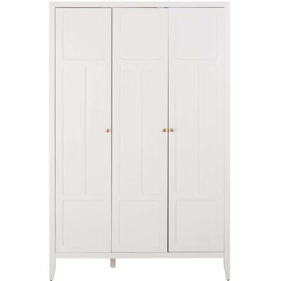 Maisons du Monde Armario ropero blanco de 3 puertas Maisons du Monde Armario ropero blanco de 3 puertas