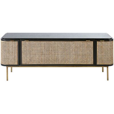 Mueble TV de Maisons du Monde - 3 Puertas en Ratán Mueble TV de Maisons du Monde - 3 Puertas en Ratán