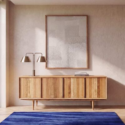 Maisons du Monde Aparador de mango macizo con 4 puertas Maisons du Monde Aparador de mango macizo con 4 puertas