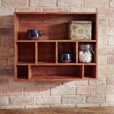 Maisons du Monde Estantería de madera de sal encerada Maisons du Monde Estantería de madera de sal encerada