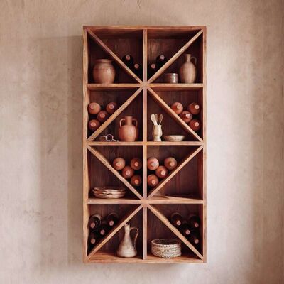 Maisons du Monde Estantería de almacenaje para botellas de madera de mango Maisons du Monde Estantería de almacenaje para botellas de madera de mango