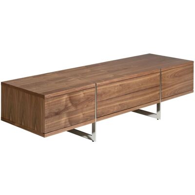 Angel Cerdá Mueble TV - Nogal y Acero - 180x56x46cm Angel Cerdá Mueble TV - Nogal y Acero - 180x56x46cm